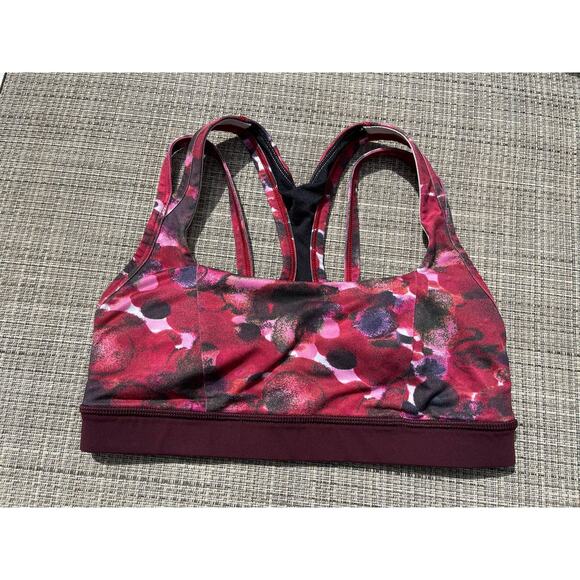 Lululemon Splendour Bra Size 6 Red & Black - Picture 2 of 4